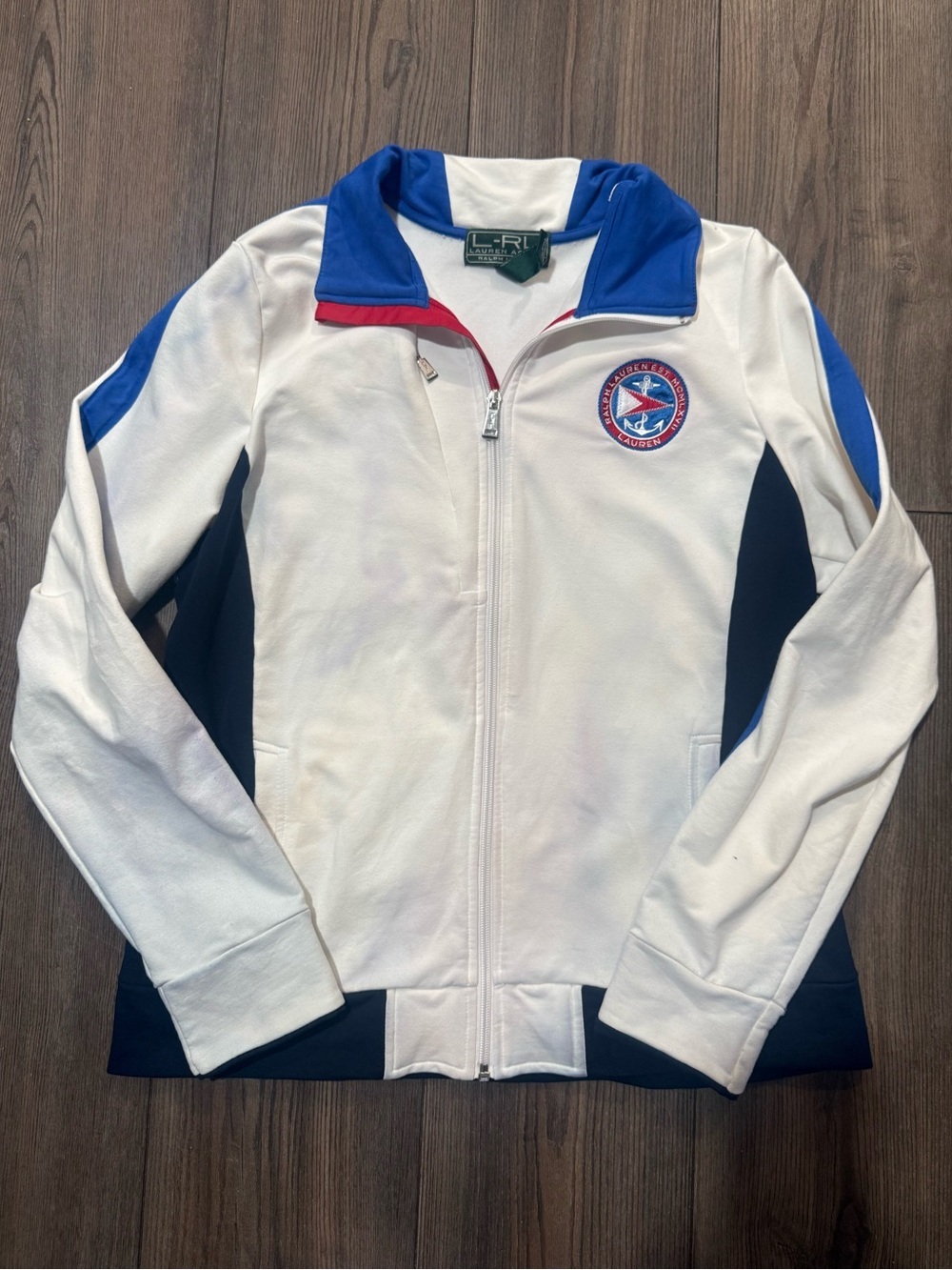 Vintage Lauren Ralph Lauren LRL Yacht Club Track Jacket Large Rare
